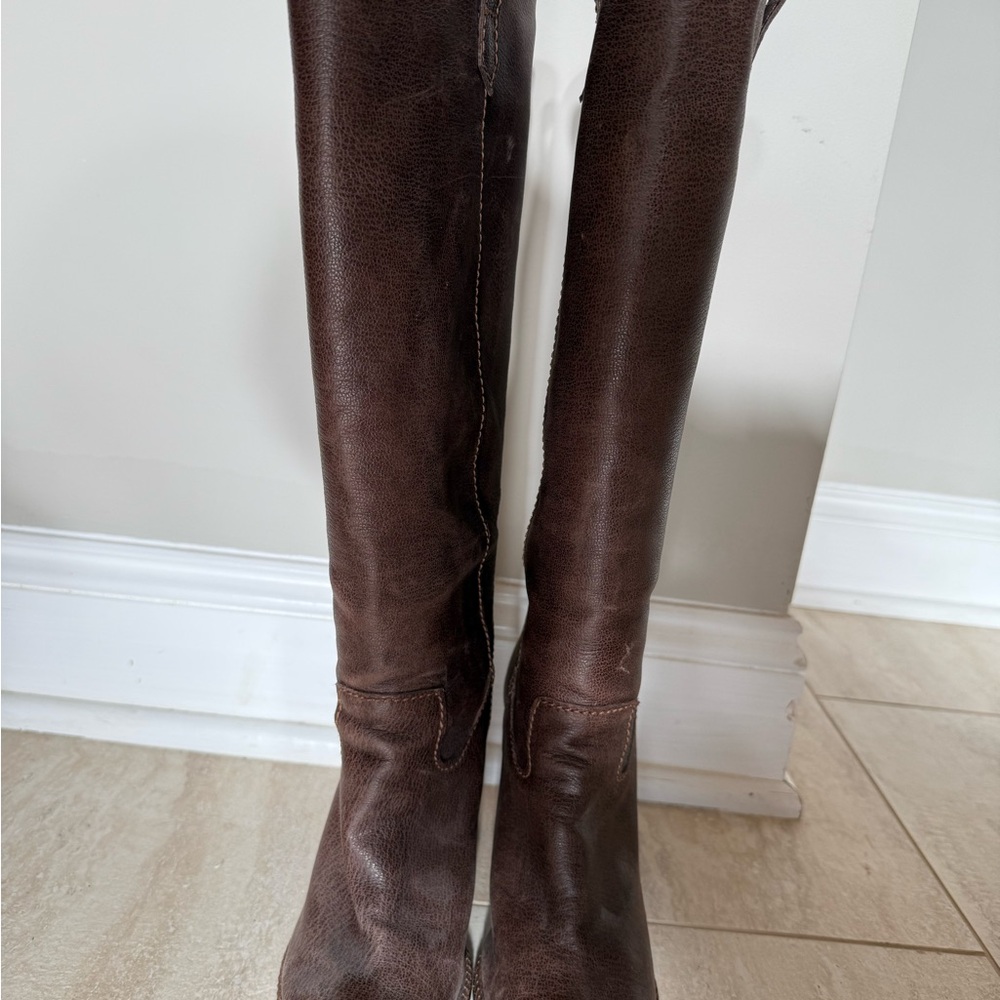 Banana Republic Women's Brown Leather Knee-High Boots